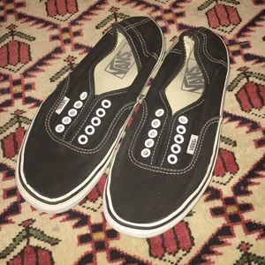 Black and White Unisex Class Canvas Vans